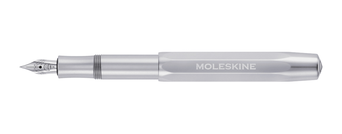 Kaweco AL Sport X Moleskine Penna Stilografica in alluminio - Silver