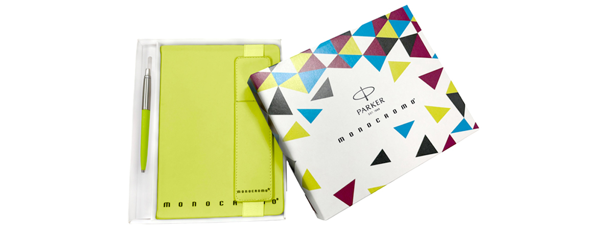 Parker Jotter Set con Taccuino Monocromo - Lime