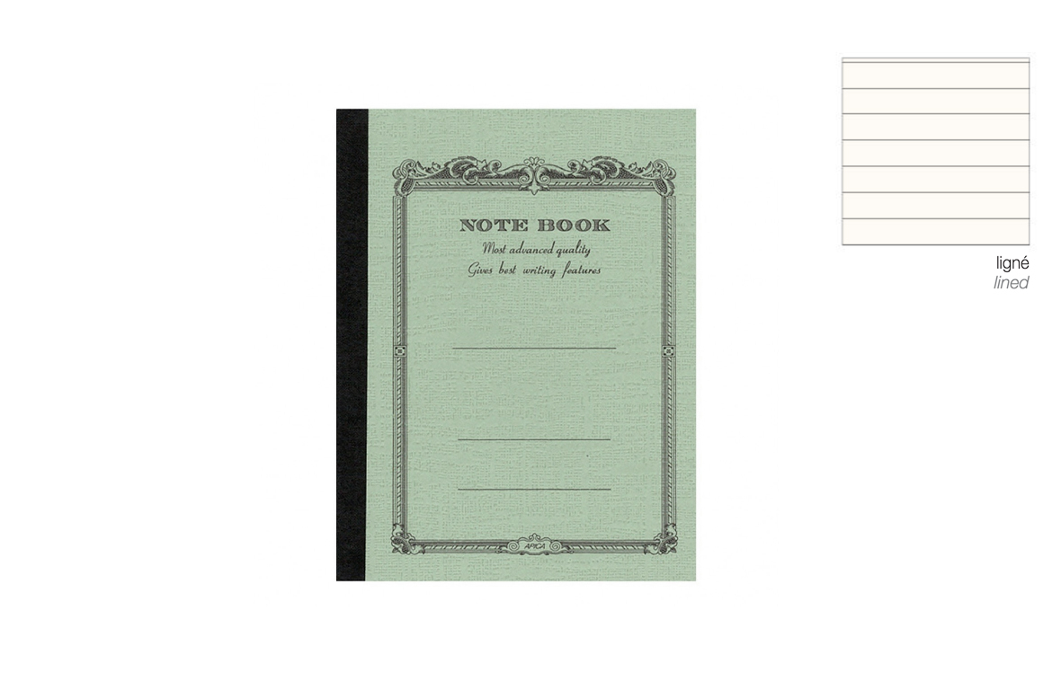 Apica Notebook - CD Note - Fountain Pen Friendly - B7 - Light Green