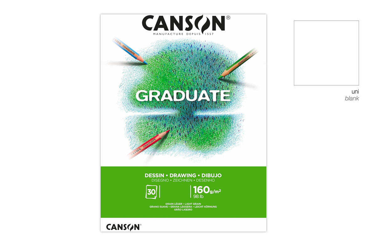 Canson Graduate Dessin - Blocco carta per disegno - 160gr