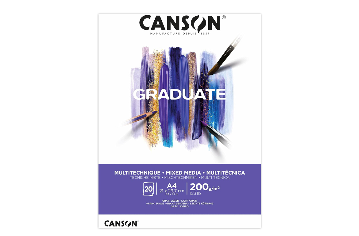 Canson Graduate - Blocco carta per disegno Tecniche Miste - 200 gr