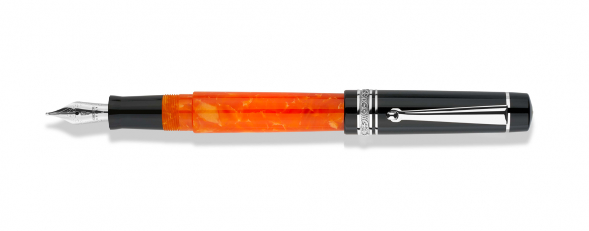 Delta DV Slim - Penna Stilografica - Finiture Rodiate