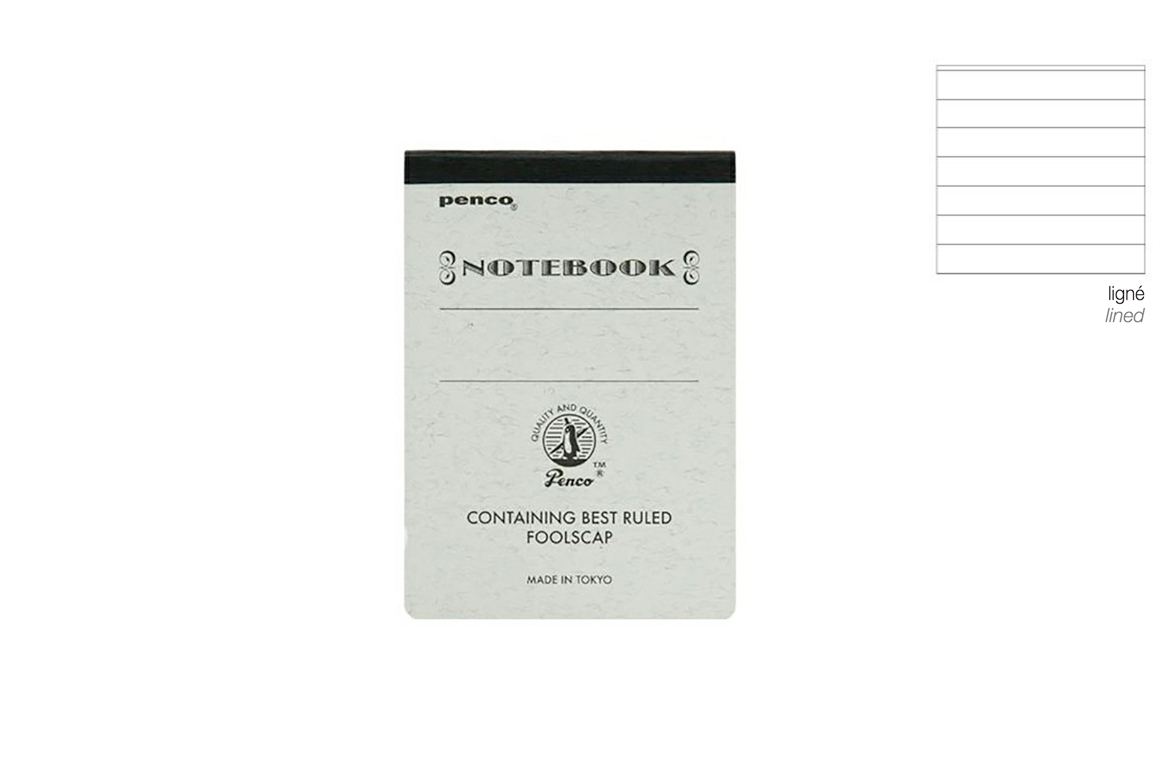 Penco Foolscap Notebook A7 - Taccuino Rigo - Black