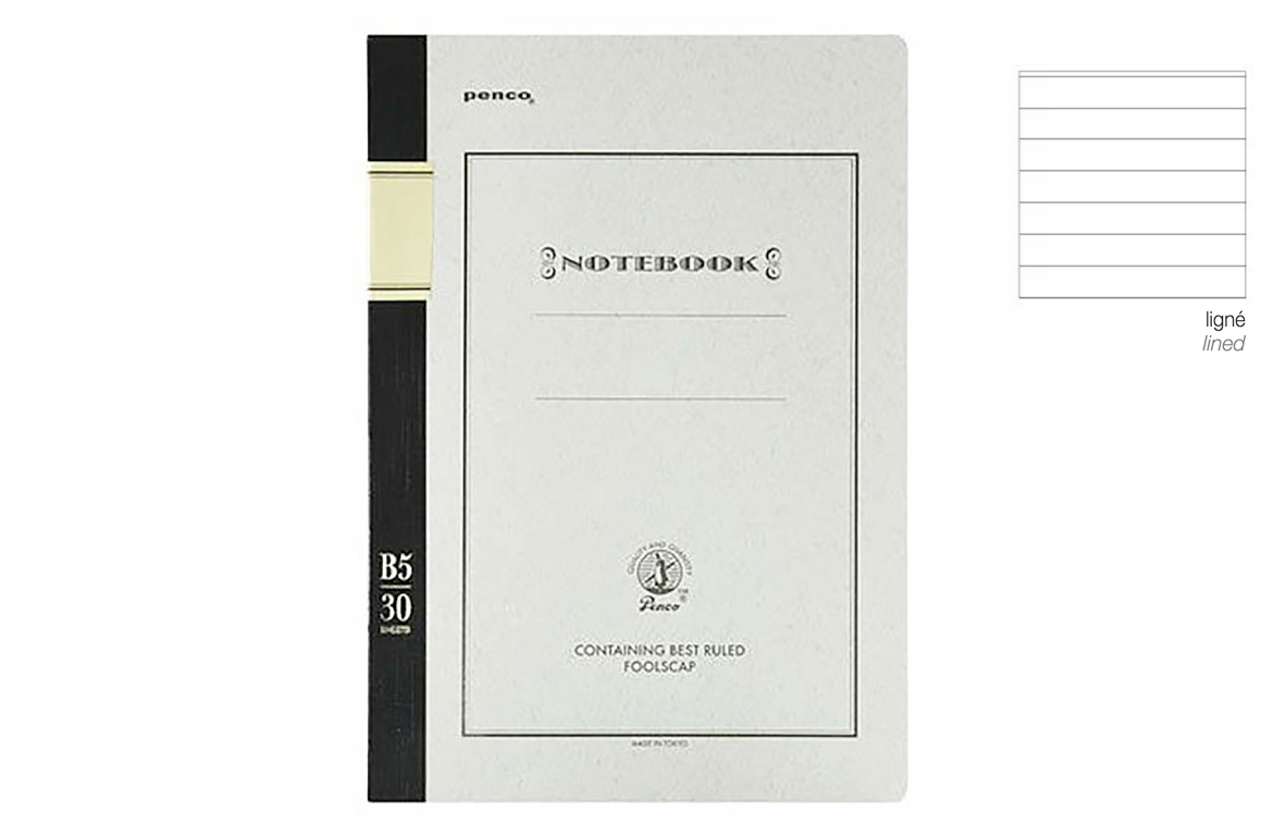 Penco Foolscap Notebook B5 - Taccuino Rigo - Black