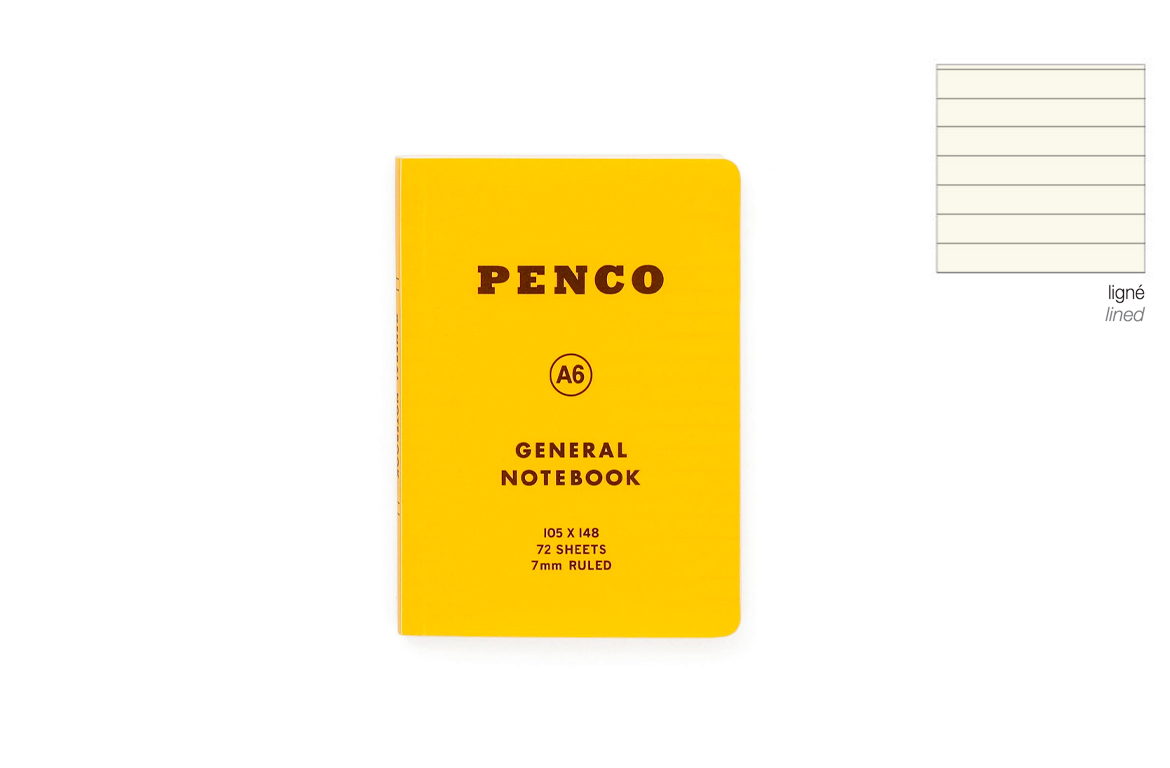 Penco Soft Notebook - Taccuino Morbido - A6 - Rigo - Giallo