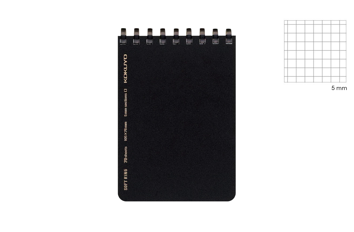 Kokuyo Soft Ring Notebook A7 - Taccuino Quadretto