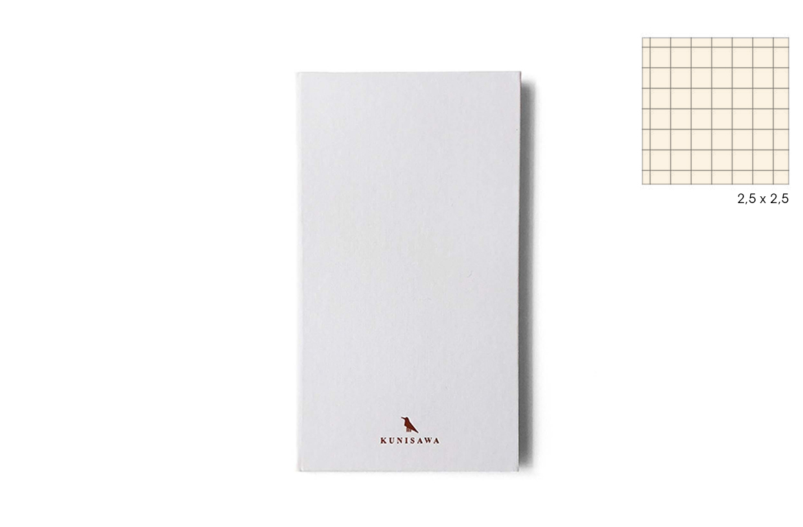 Kunisawa Find Smart Note - Taccuino - Quadretti 2,5 mm - White