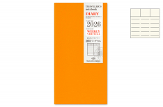 Traveler's Company Agenda 2026 - Notebook Refill - Regular Size - Settimanale Verticale