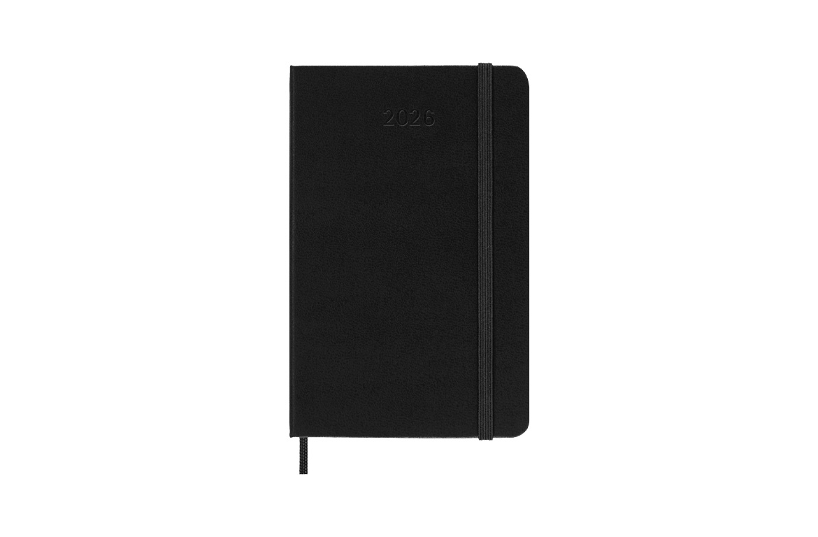 Moleskine Agenda Classic Pocket - Agenda 2026 Settimanale 9x14 Copertina Rigida