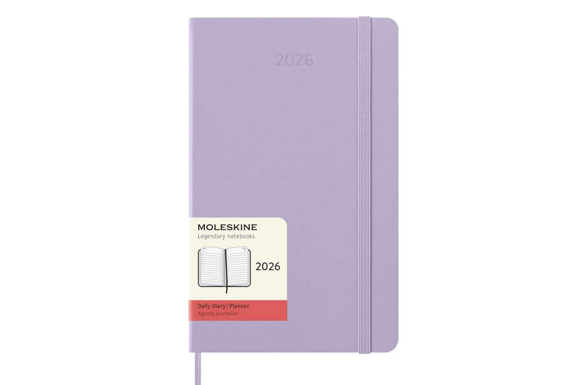 Moleskine Agenda Classic Large 2026 Giornaliera 13x21 - Copertina Rigida - Lilla