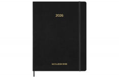 Moleskine Agenda Essential 15 Mesi - 2026 Settimanale 21x28 - Copertina Morbida - Nero