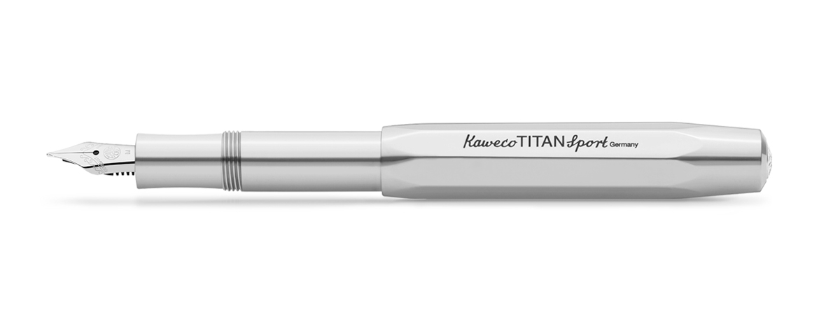 Kaweco Titan Sport Penna Stilografica tascabile in Titanio - Silver