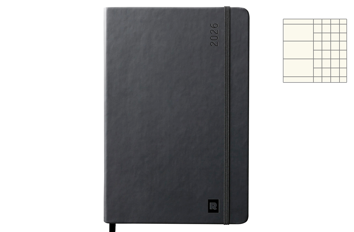 Rhodia Webplanner Agenda Settimanale Orizzontale 2026 - 14 mesi - Nero