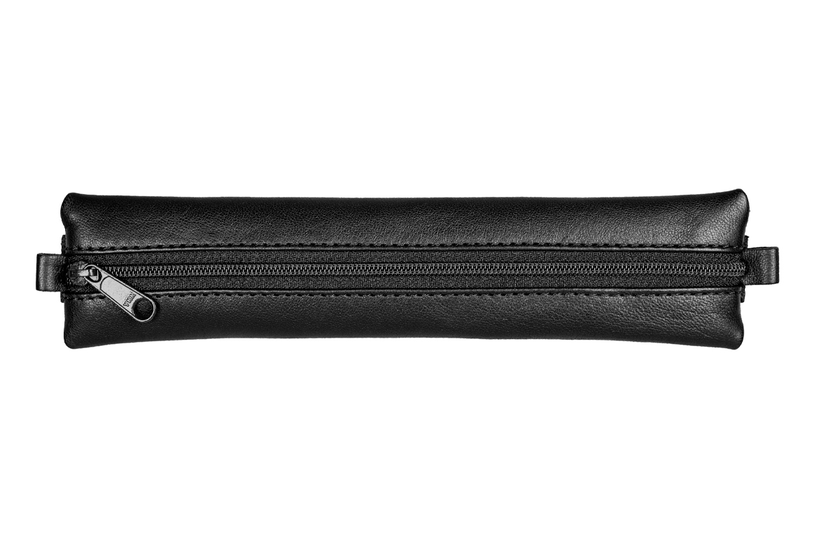 Clairefontaine Age Bag Astuccio Piatto con Elastico per Notebook - in Pelle - Nero
