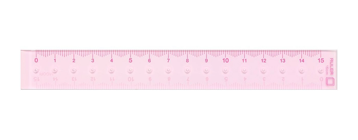 Midori - Ruler Pink - Righello 15 cm