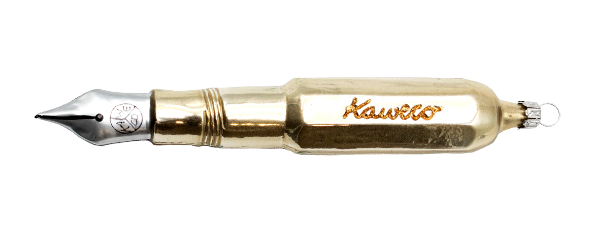 Kaweco Deco Gold Fountain Pen Clear - Pallina Albero Di Natale