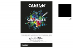 Canson Graduate - Carta da Disegno Nera - 120 gr - A4