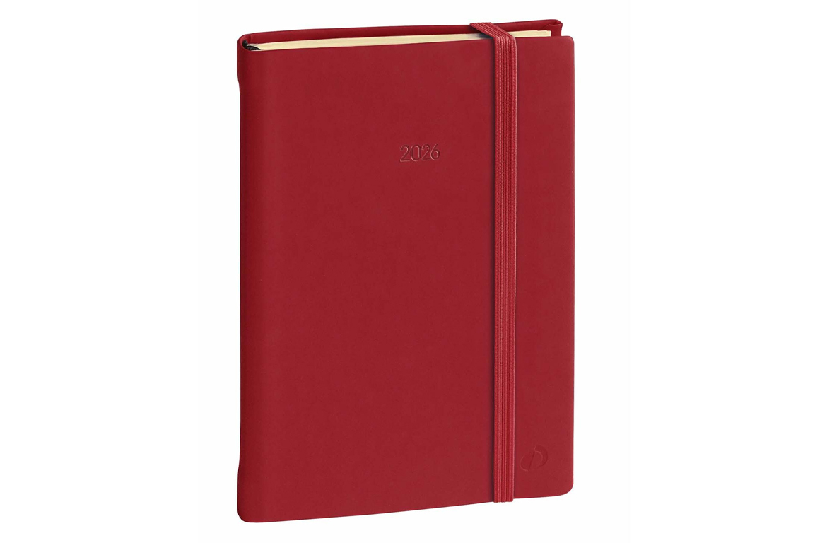 Quo Vadis Daily 17 - Agenda Giornaliera - 12 x 17 cm - Rosso