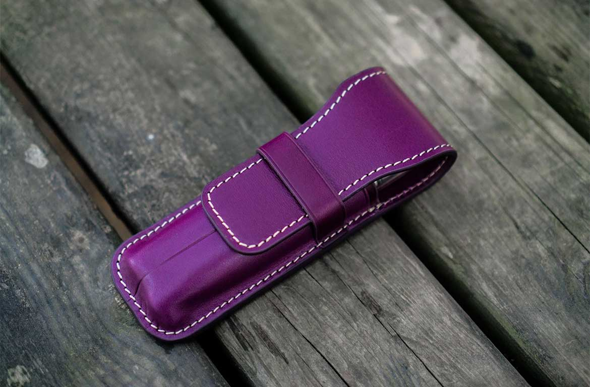 Galen Leather Flap Pen Case...