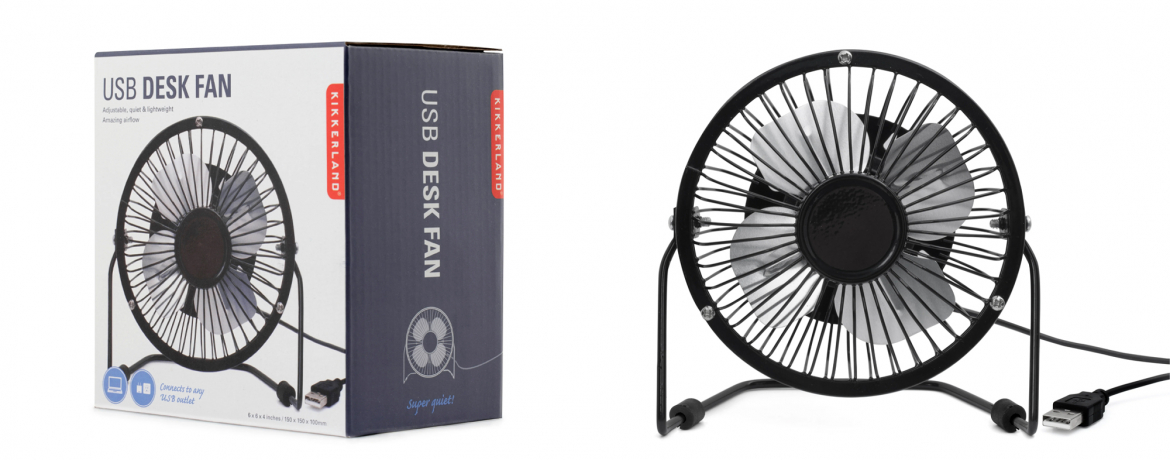Kikkerland Usb Desk Fan -...
