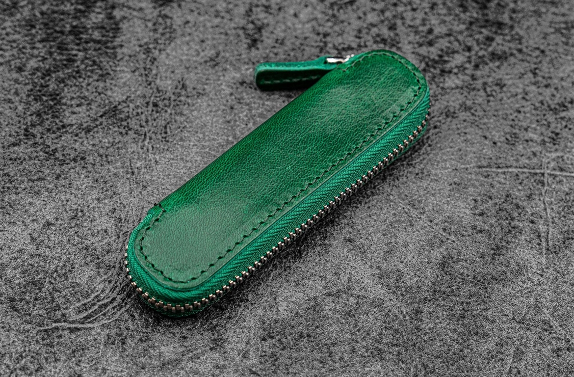 Galen Leather Zippered Pen...