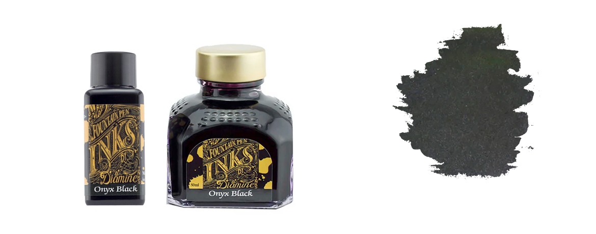 Diamine Onyx Black Flacone...