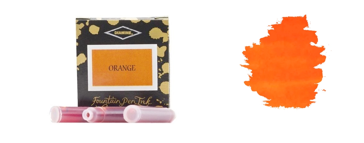 Diamine Cartucce per penna stilografica Colore Orange