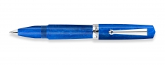 Delta Intesa 2.0 - Penna Roller - Finiture Rodiate - Azzurro