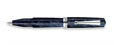 Delta Intesa 2.0 - Penna Roller - Finiture Rodiate - Blu Petrolio