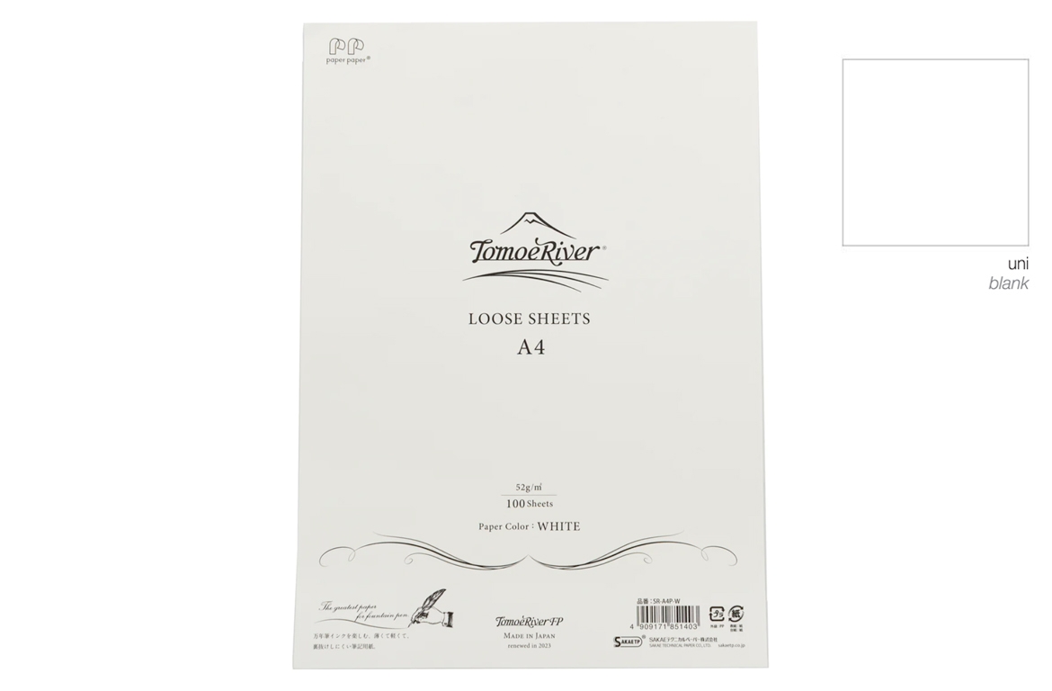 Tomoe River Loose Sheet - Risma 100 fogli - A4 - Plain - White
