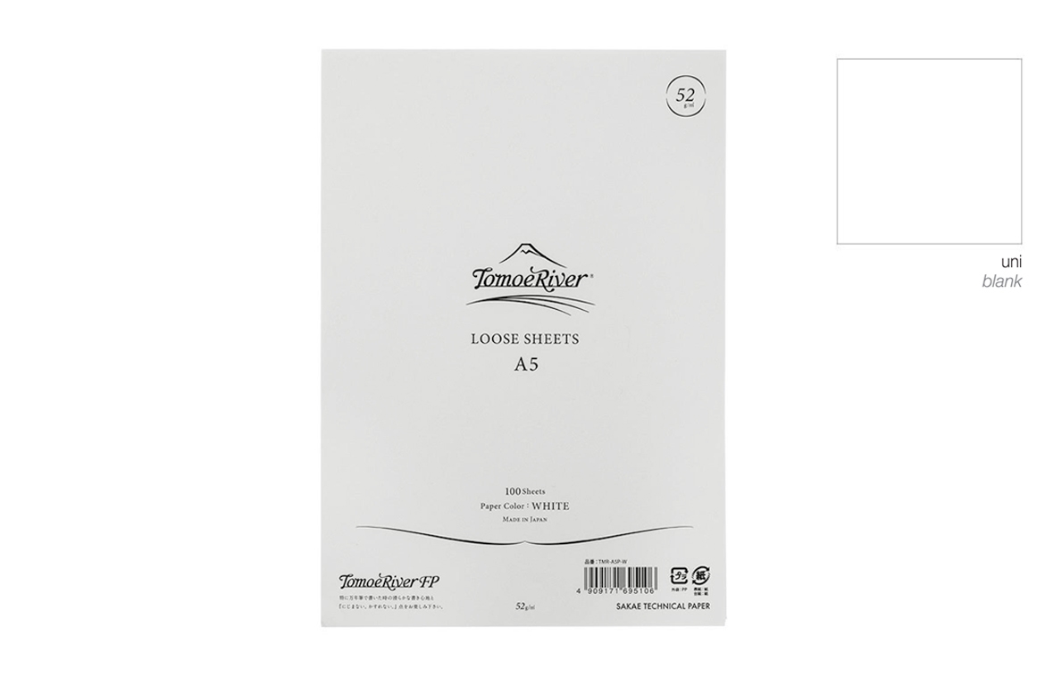 Tomoe River Loose Sheet - Risma 100 Fogli - A5 - Plain - White