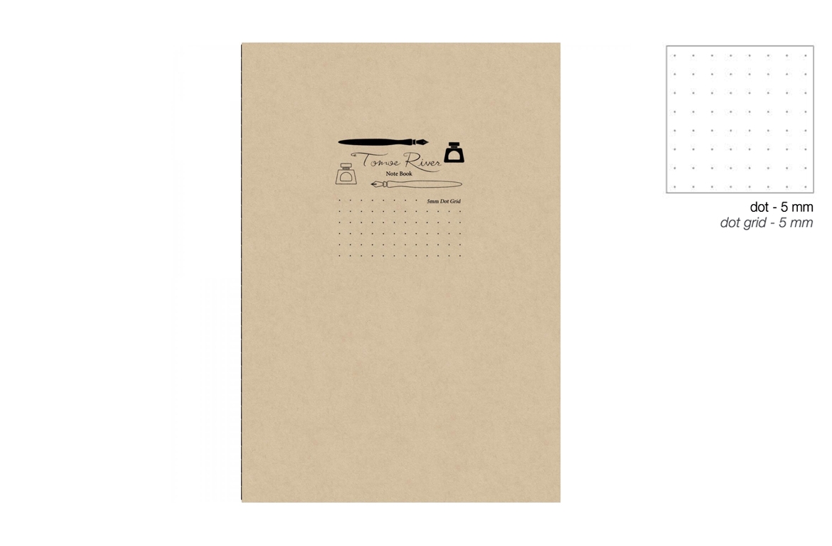 Tomoe River Notebook - A5 - Puntinato - Carta Bianca - Copertina Kraft