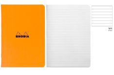 Rhodia Quaderno spillato Classic - Quadretto - Orange Black White