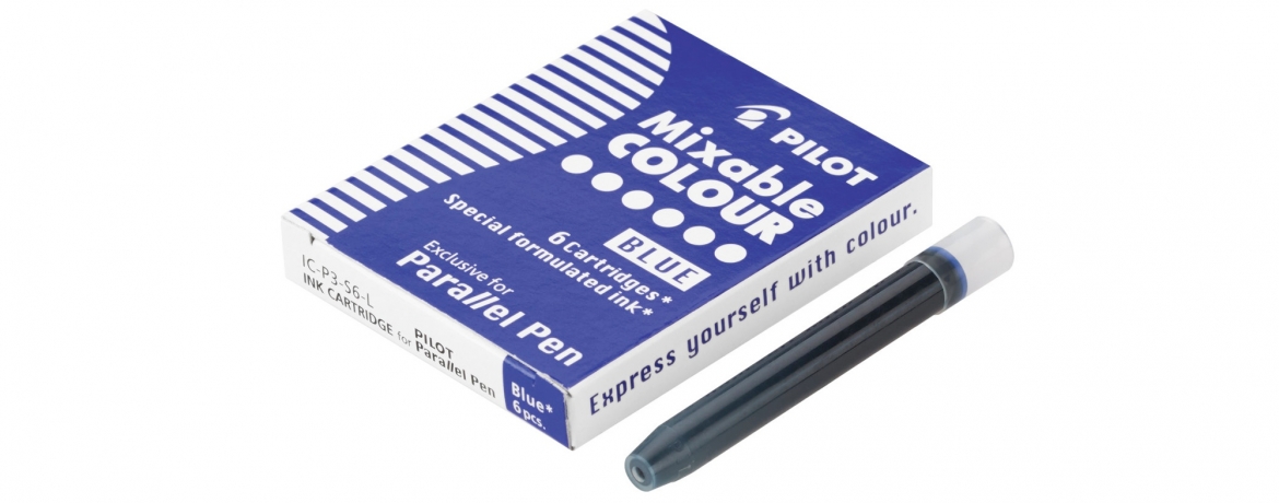 Pilot  IC-P3 Cartucce Inchiostro per Parallel Pen - Blu - Confezione 6 Cartucce