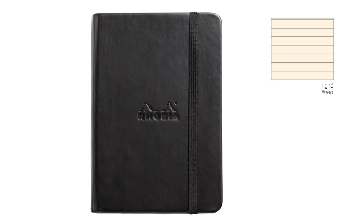 Rhodia Webnotebook Copertina rigida in similpelle - rigo - Orange Black Silver