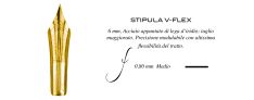 Stipula Pennino V-Flex - Dorato / Rodiato