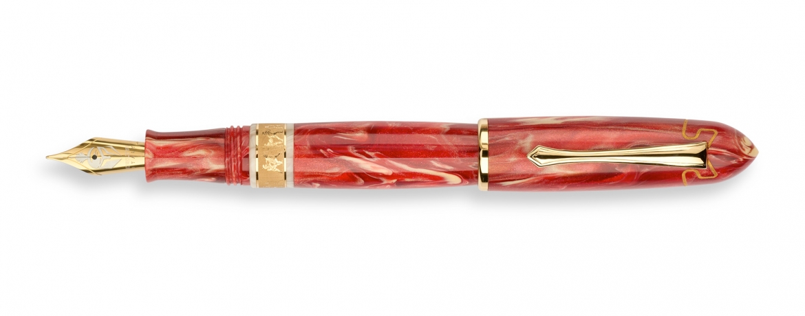 Delta Gladiator Penna Stilografica Edizione Limitata Finiture Dorate