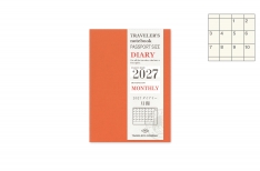 Traveler's Company - Notebook Refill - Passport Size - Ricarica Agenda Mensile 2027