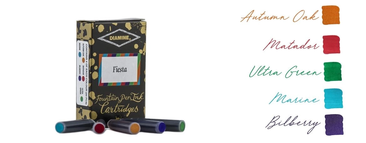 Diamine Cartucce Set Fiesta