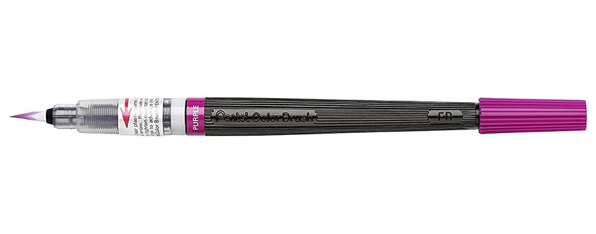Pentel Color Brush Ricaricabile - Acquerello Pronto All'uso - Porpora