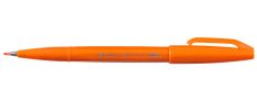 Pentel Sign Pen Brush Pennarello con punta in fibra -  Arancione