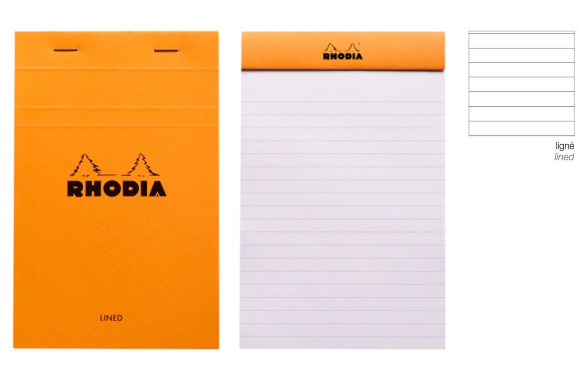 Rhodia Blocco Spillato Orange Black Rigo