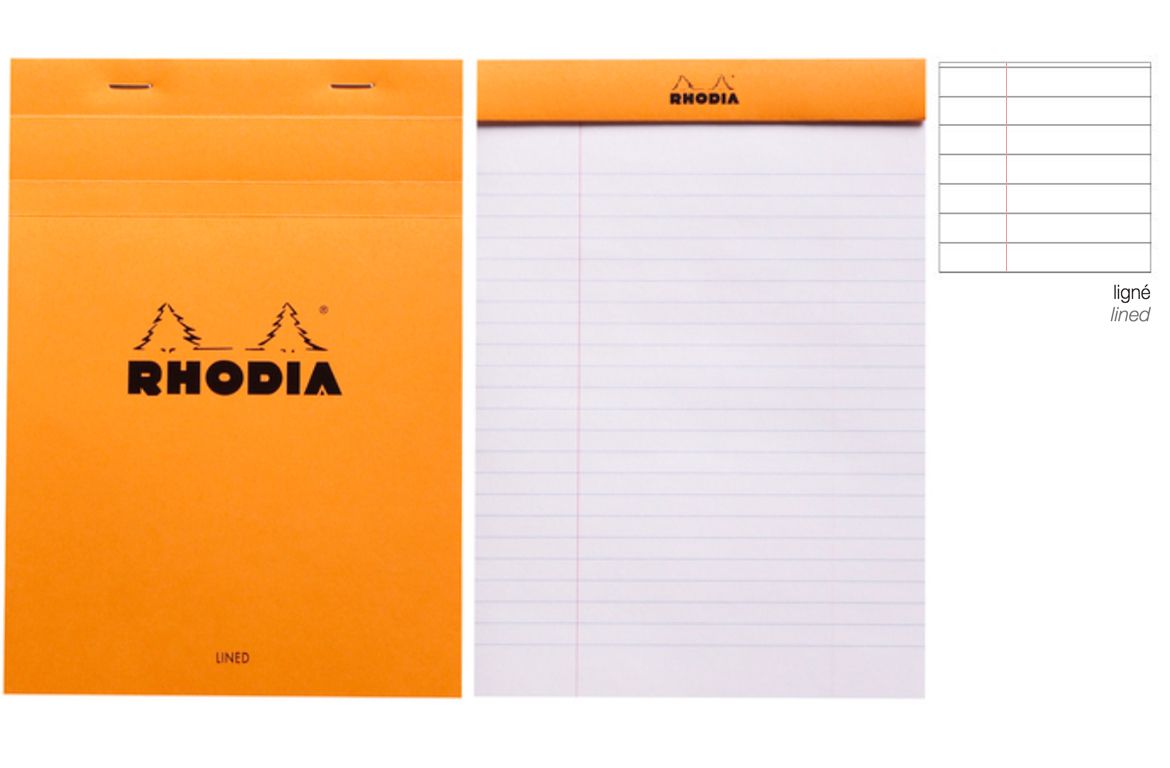 Rhodia Blocco Spillato Orange Black Rigo