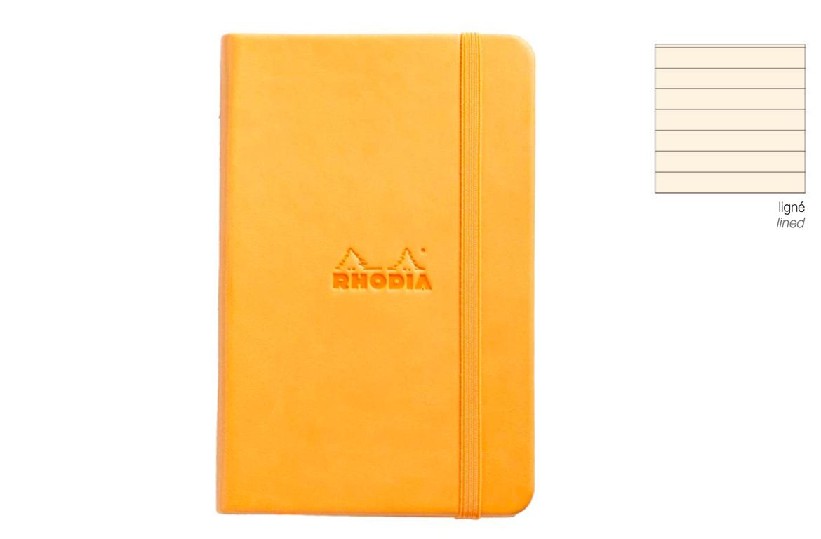 Rhodia Webnotebook Copertina rigida in similpelle - rigo - Orange Black Silver