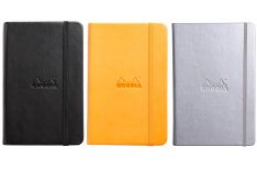 Rhodia Webnotebook - Puntinato - Orange Black Silver - Copertina rigida in similpelle