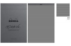 Rhodia PAScribe Grey Maya Pad - Blocco note - Rigo - pagina grigia