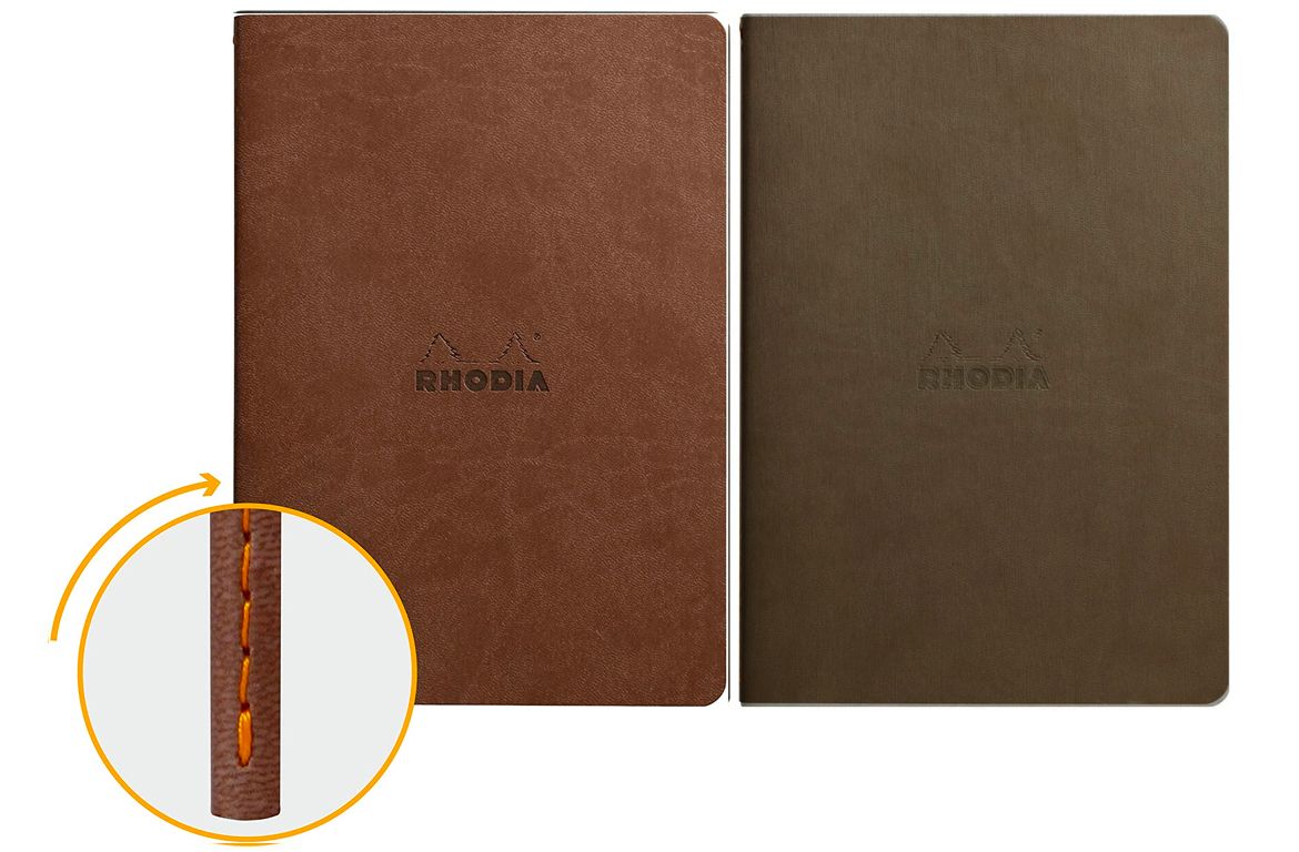 Rhodia Quaderno Rilegato Ewn Spine Notebooks Cioccolato o Talpa