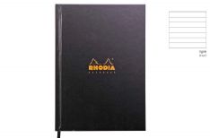 Hardback casebound notebook Quaderno copertina rigida - rigo - Black