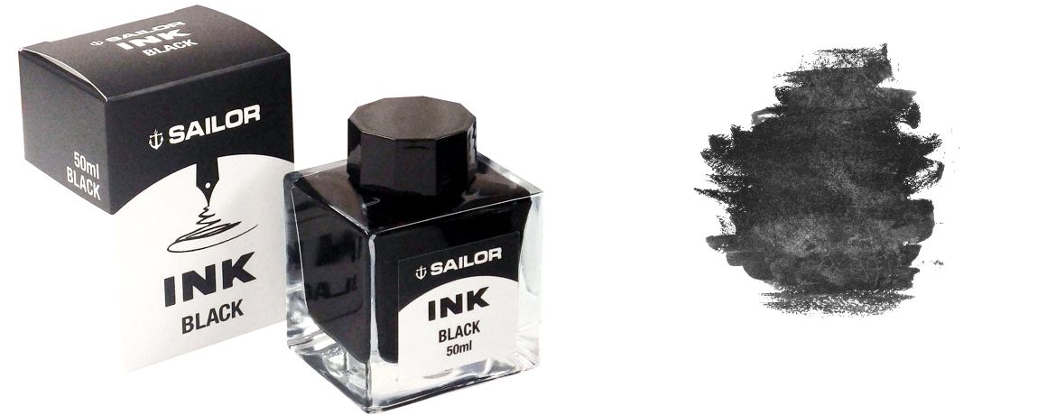 Sailor Basic Ink Black - Inchiostro stilografico boccetta da 50 ml
