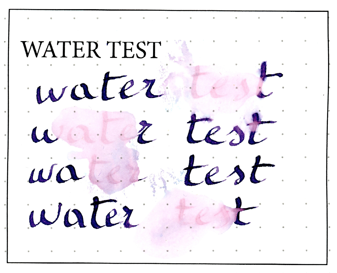 Diamine Amazing Amethyst Water Test